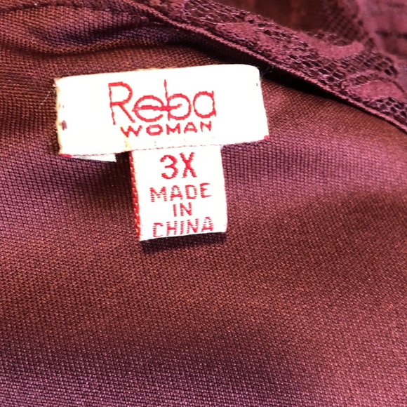 Reba Lace Midi Dress Sleeveless Embroidered Detail Burgundy - Picture 5 of 9